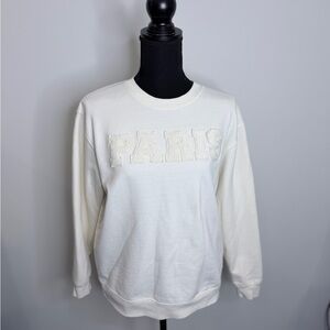 The Vinyl Icons White "Paris" Sweater